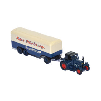 Brekina Hanomag m. Trailer Dachser Spedition Käse-Kühlzug