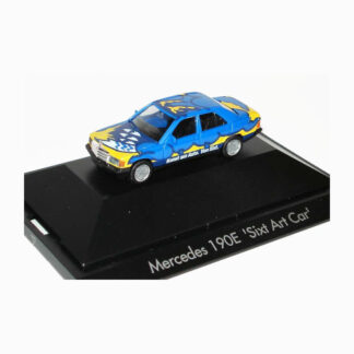 Herpa 180863 Mercedes 190E Sixt Art Car