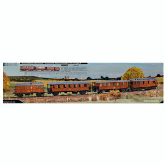 Hobbytrade 250102 Lokomotiv og tre Vogne AC Analog