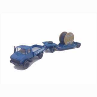 Wiking 265021 Mercedes Unimog 1700 L m. Blokvogn & Kabeltromle