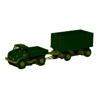 Wiking 0371 02 37 Mercedes Unimog 406 m. Trailer
