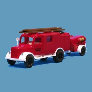 Wiking 863 01 23 Mercedes LF8 Brandvæsen Materielvogn m. Pumpe Trailer