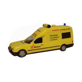 Herpa Mercedes Ambulance Malteser . . . Im Auftrag des ADAC