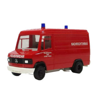 Herpa 041782 Mercedes 609D Feuerwehr der Stadt Wien Nachrichtenbau