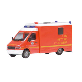 Herpa 044523 Mercedes Sprinter Ambulance Rettung Feuerwehr