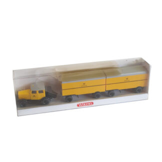 Wiking 8540132 Hanomag Trækker med to Vogne Deutsche Post